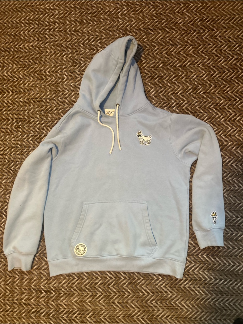 Light Blue Men's Pullover Hoodie